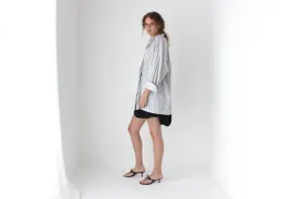 90s Oversized XL Button Up Shirt Dress
