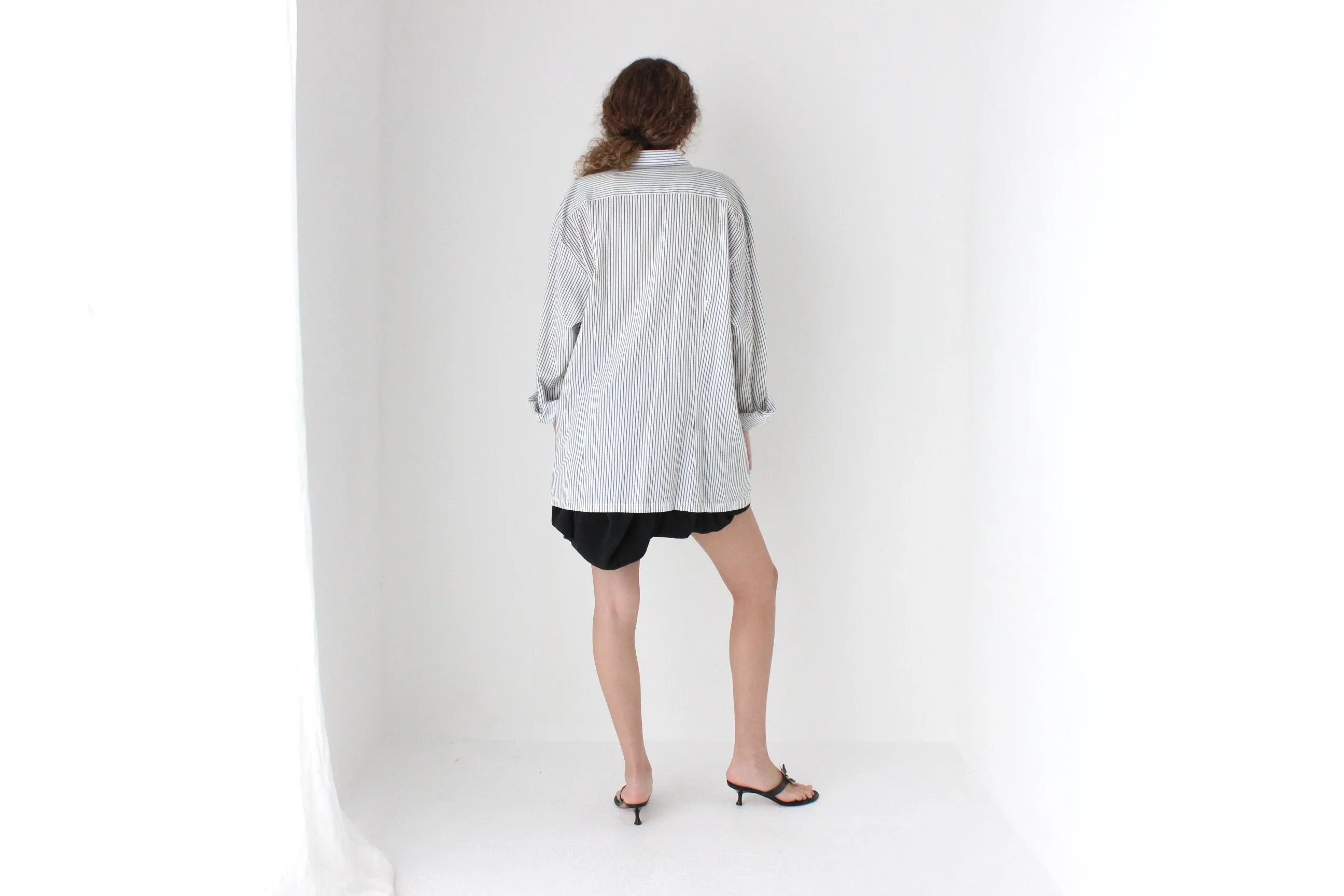 90s Oversized XL Button Up Shirt Dress