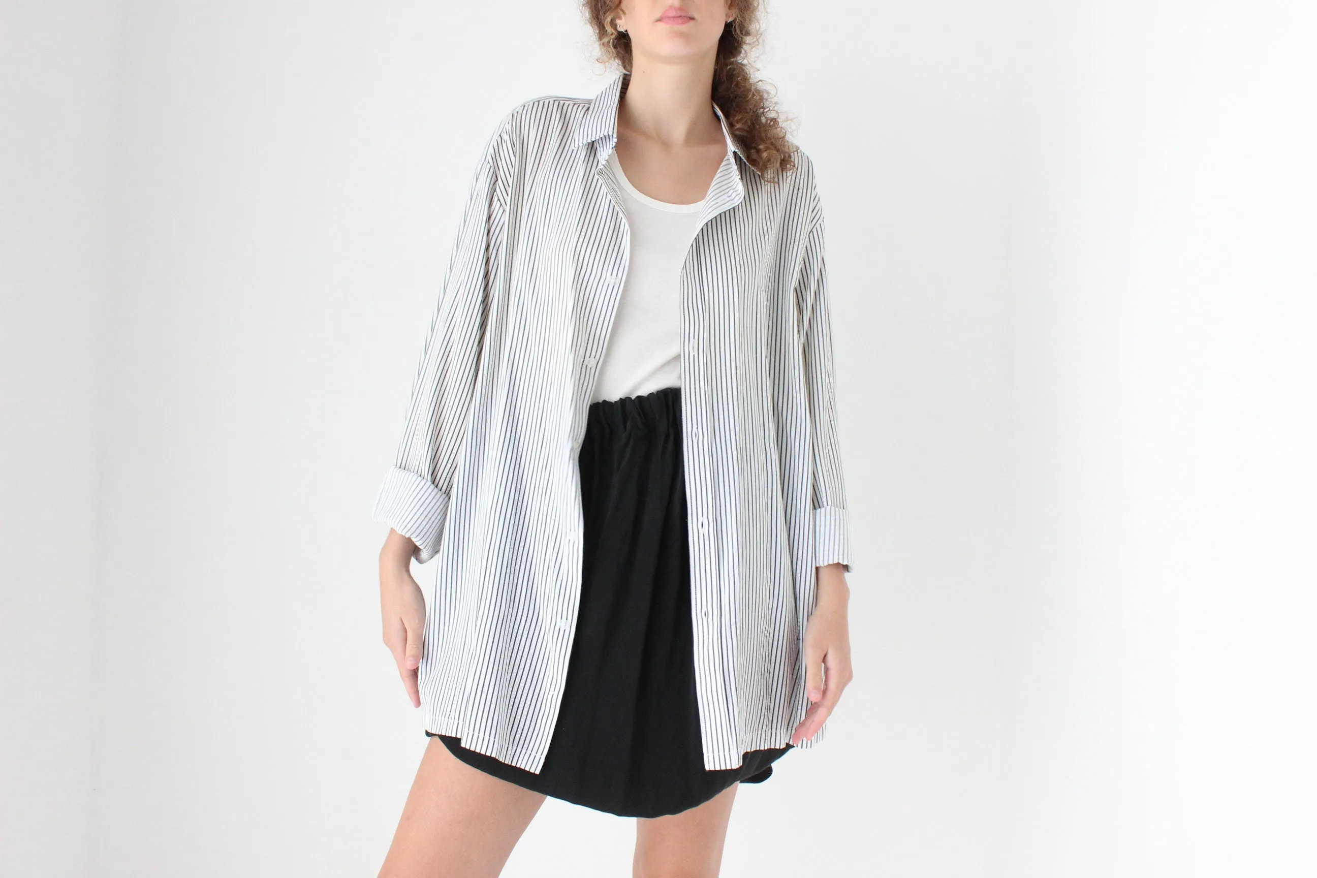 90s Oversized XL Button Up Shirt Dress