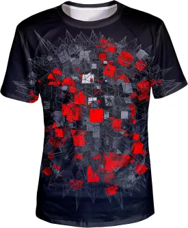 Asylvain Unisex 3D Graphic T-Shirt Colorful Design Short Sleeve Crewneck Digital Tee for Young