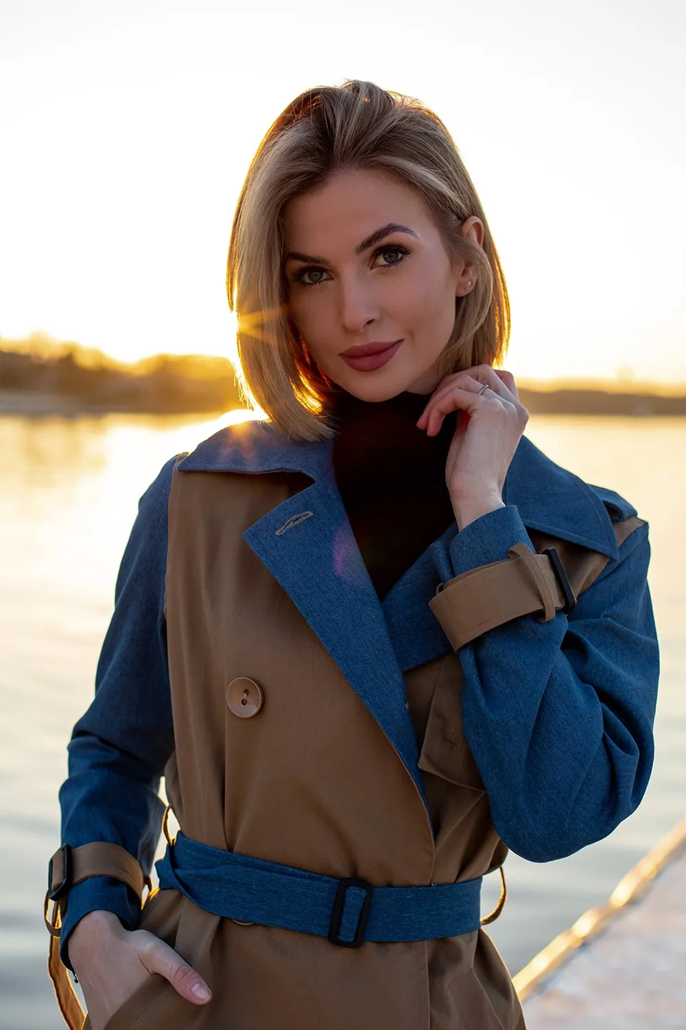 Blue Moon classic trench