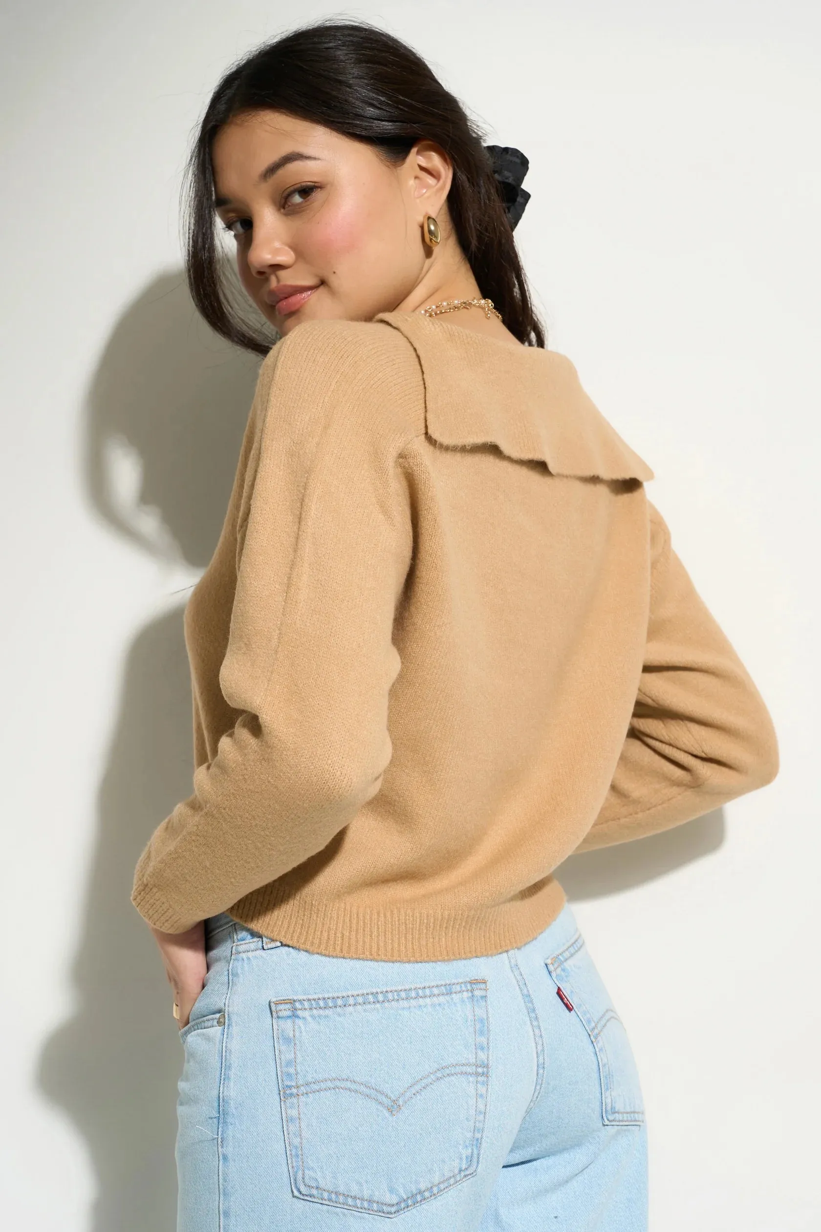 Camille Knit Pullover | Light Camel