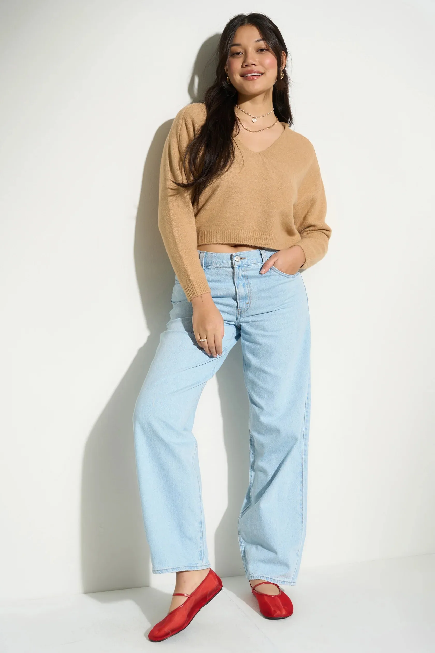 Camille Knit Pullover | Light Camel