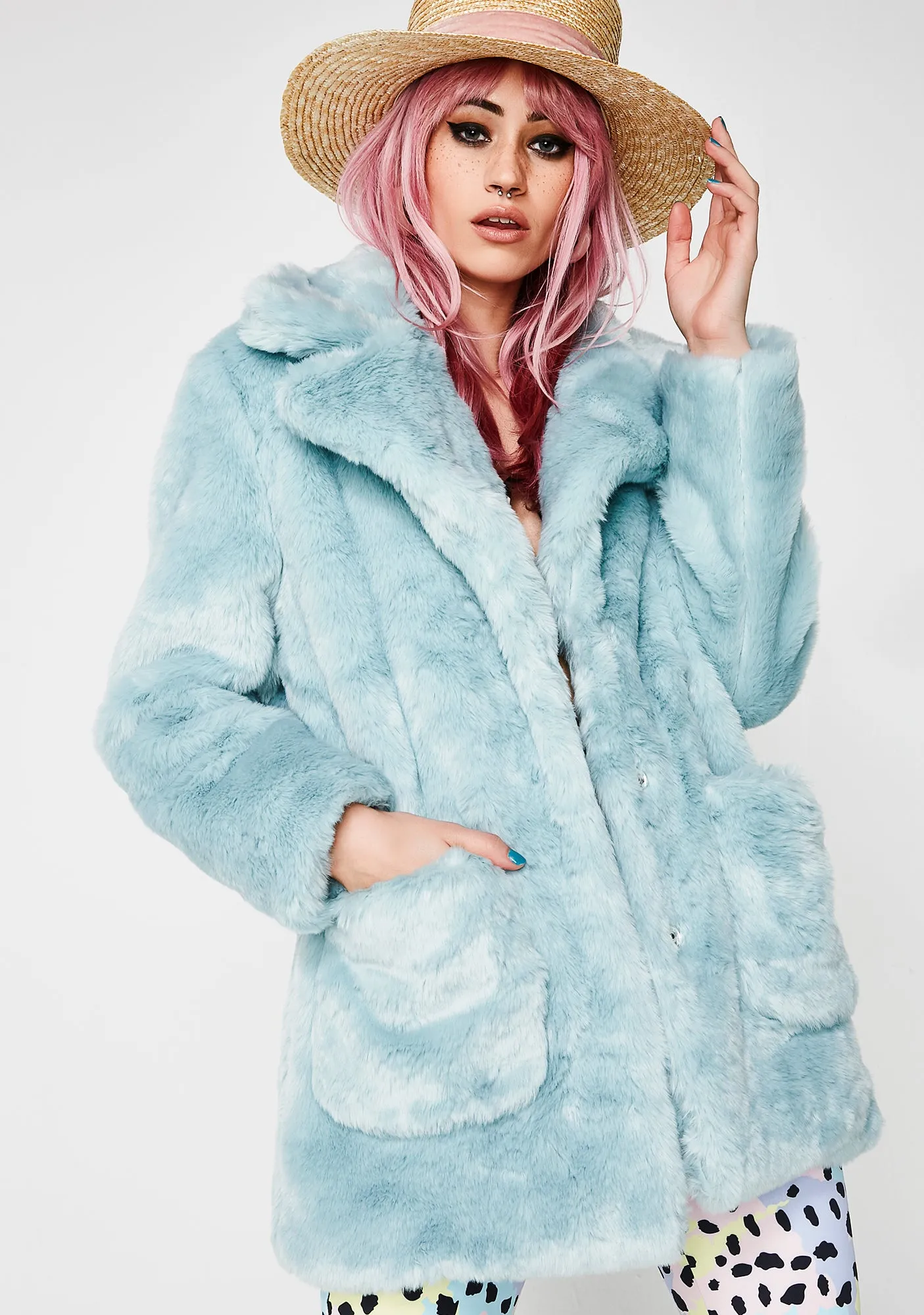 Candy Craving Faux Fur Coat