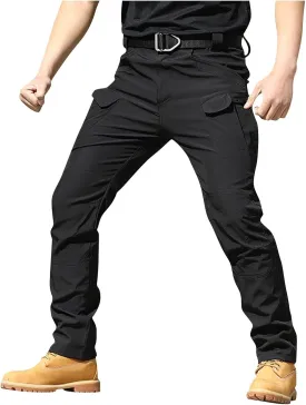 Cargo Pants for Men Water Resistant Ripstop Camo Hiking Pants Multi Pocket Outdoor Carpenter Relaxed Fit Work Pant