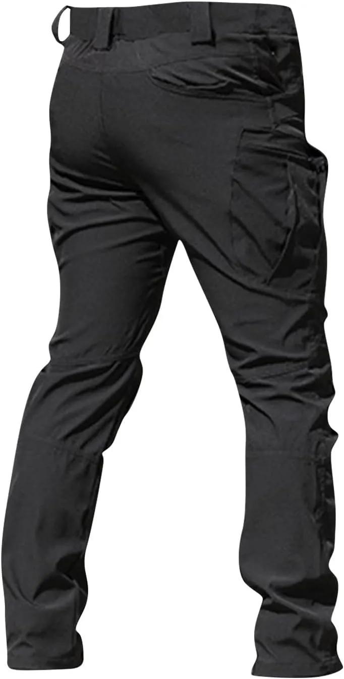Cargo Pants for Men Water Resistant Ripstop Camo Hiking Pants Multi Pocket Outdoor Carpenter Relaxed Fit Work Pant