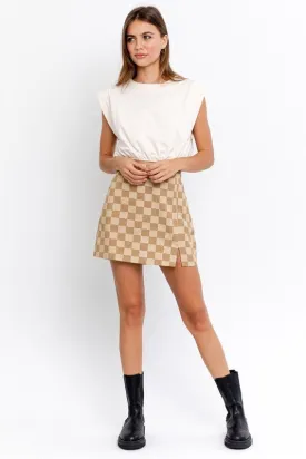 Checker Mini Skirt