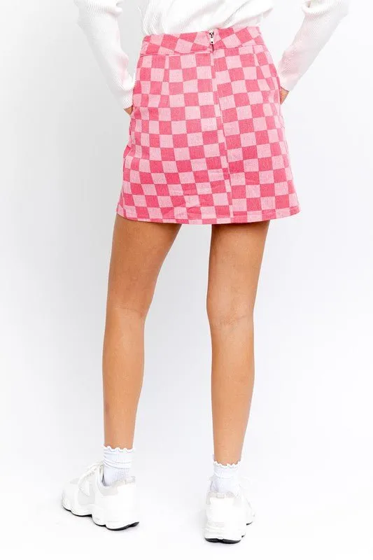Checker Mini Skirt