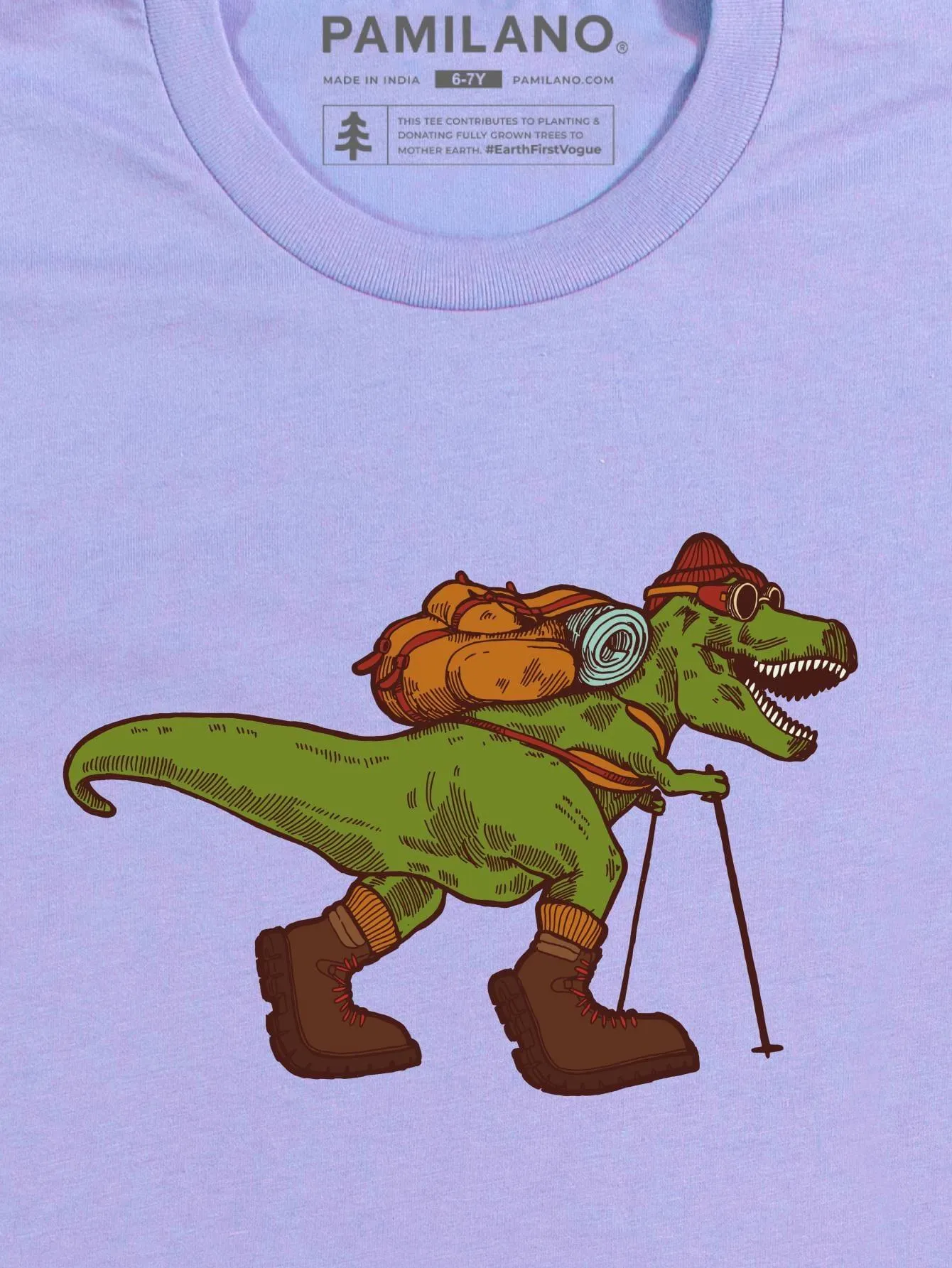 Dino Tracking - Kids Unisex Printed Tee
