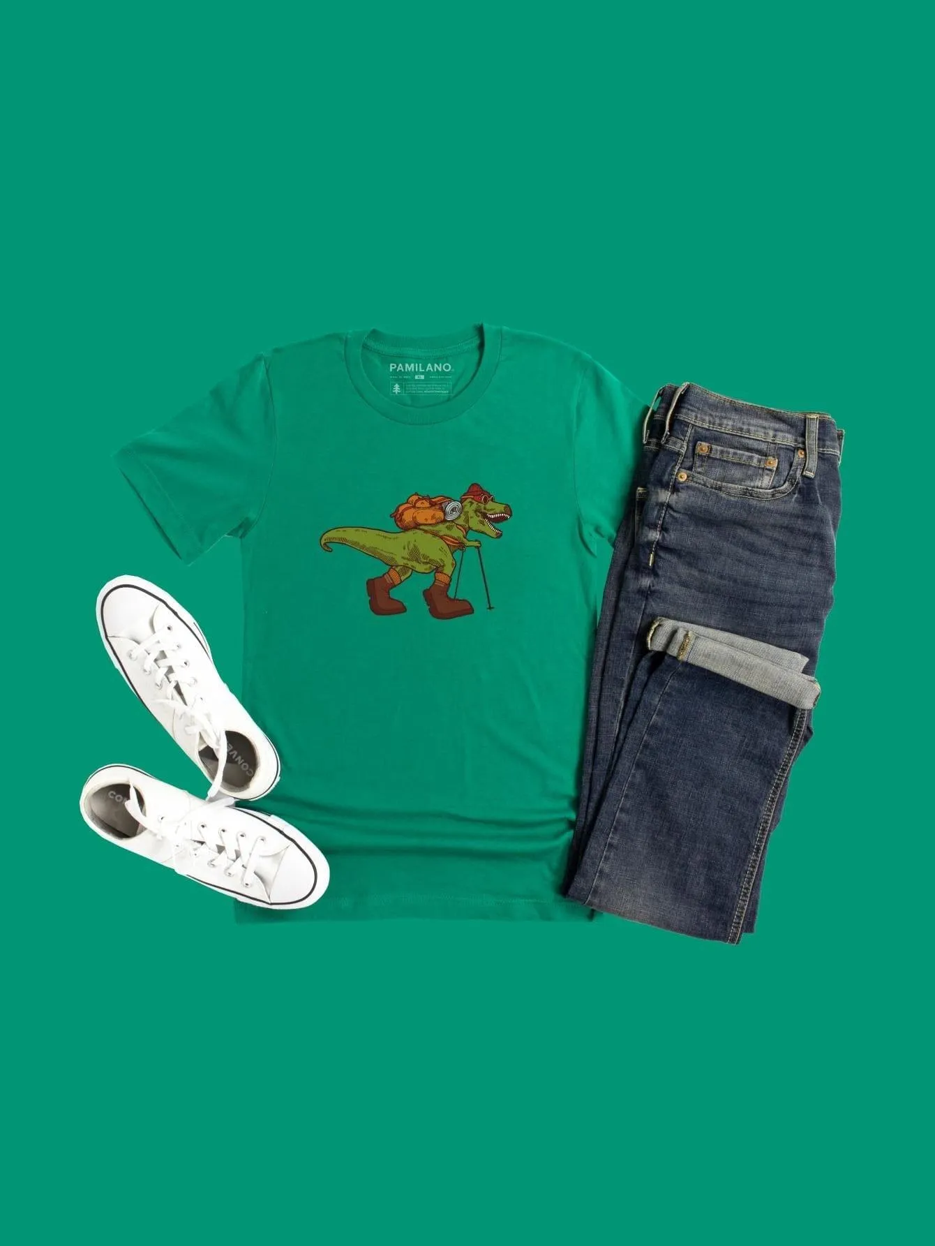 Dino Tracking - Kids Unisex Printed Tee