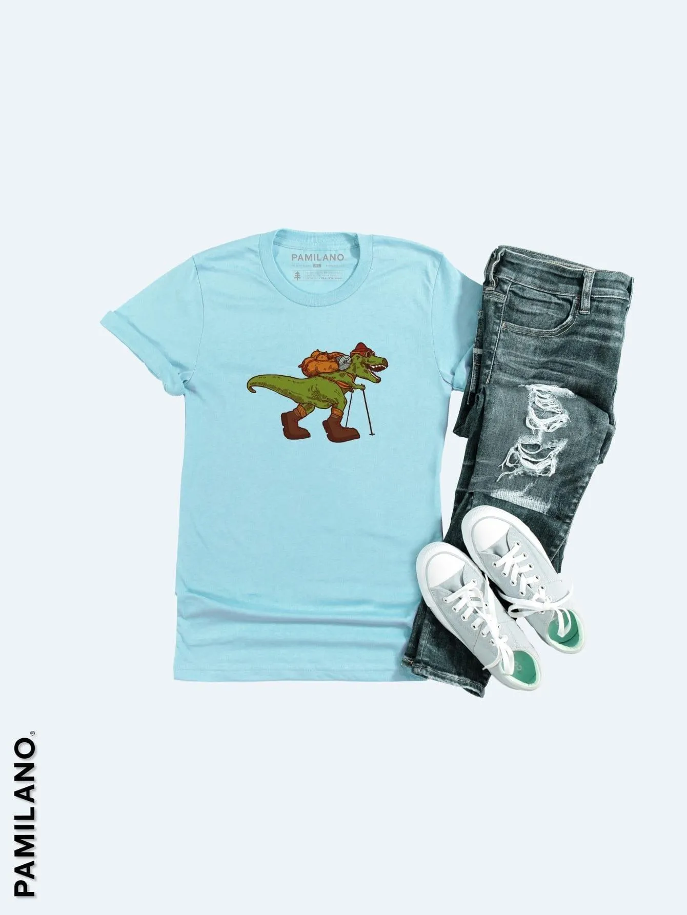 Dino Tracking - Kids Unisex Printed Tee