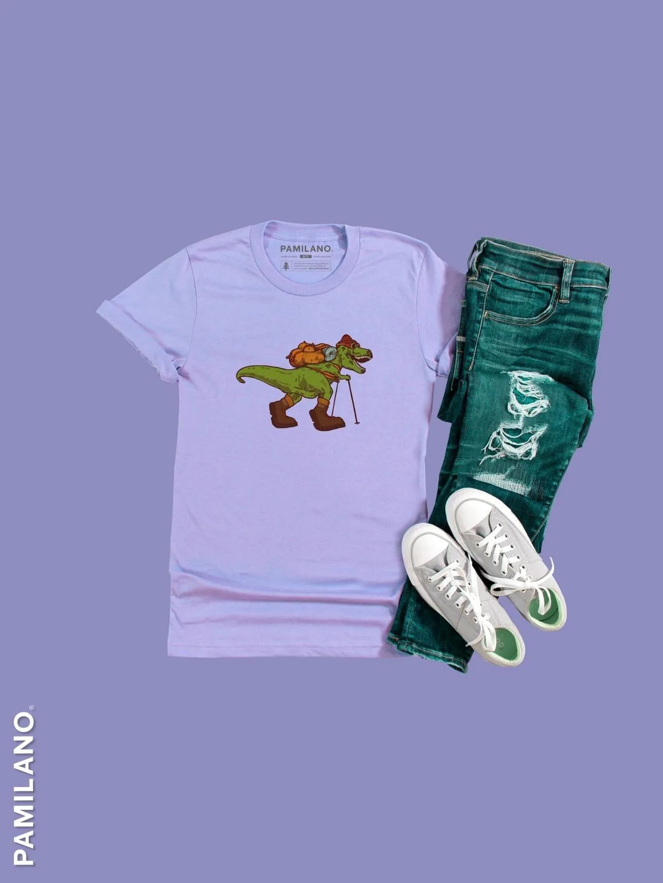 Dino Tracking - Kids Unisex Printed Tee