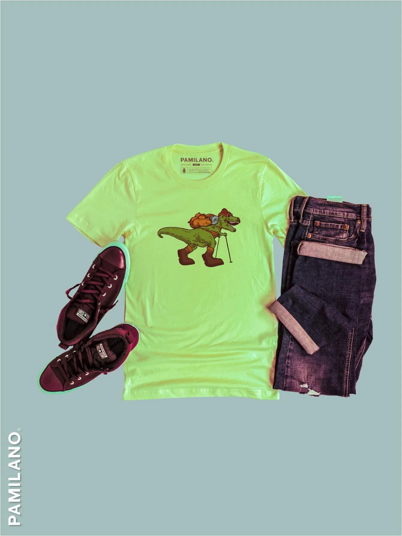Dino Tracking - Kids Unisex Printed Tee