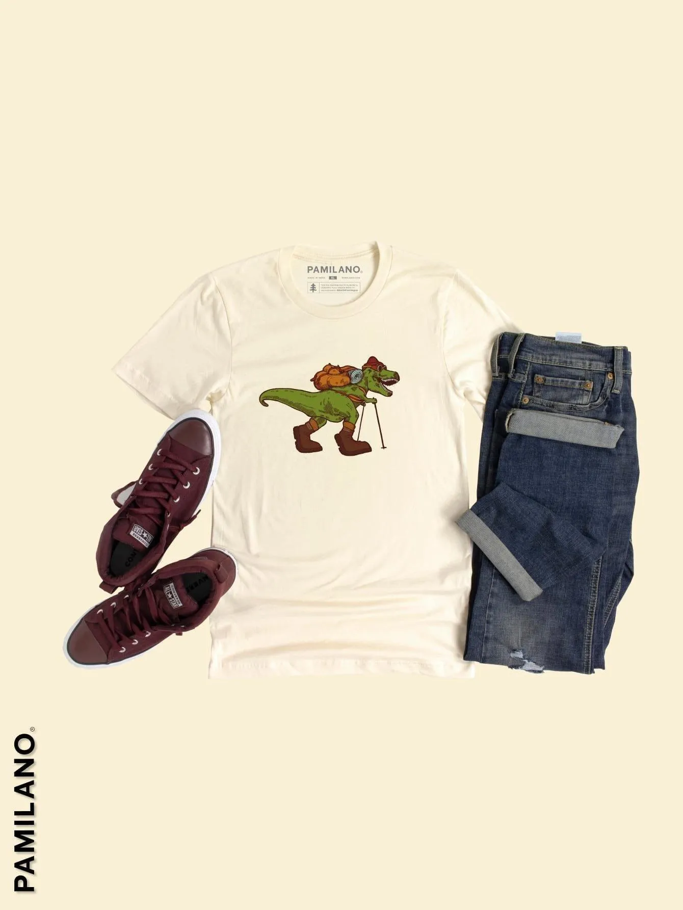 Dino Tracking - Kids Unisex Printed Tee