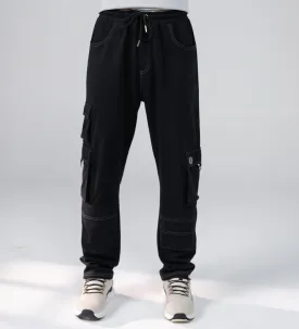 Edrio Black Shadow Shift Cargo Trackpants