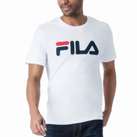 FILA HERITAGE: WHITE PRINTED LOGO TEE