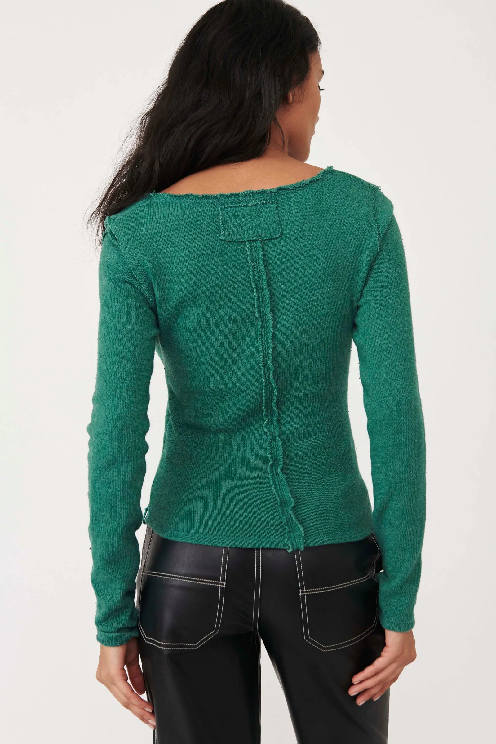 FREE PEOPLE Wrap LIKE A BOSS Raw Hem Top