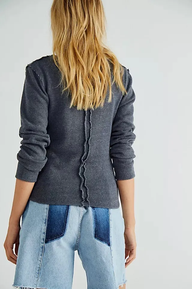 FREE PEOPLE Wrap LIKE A BOSS Raw Hem Top