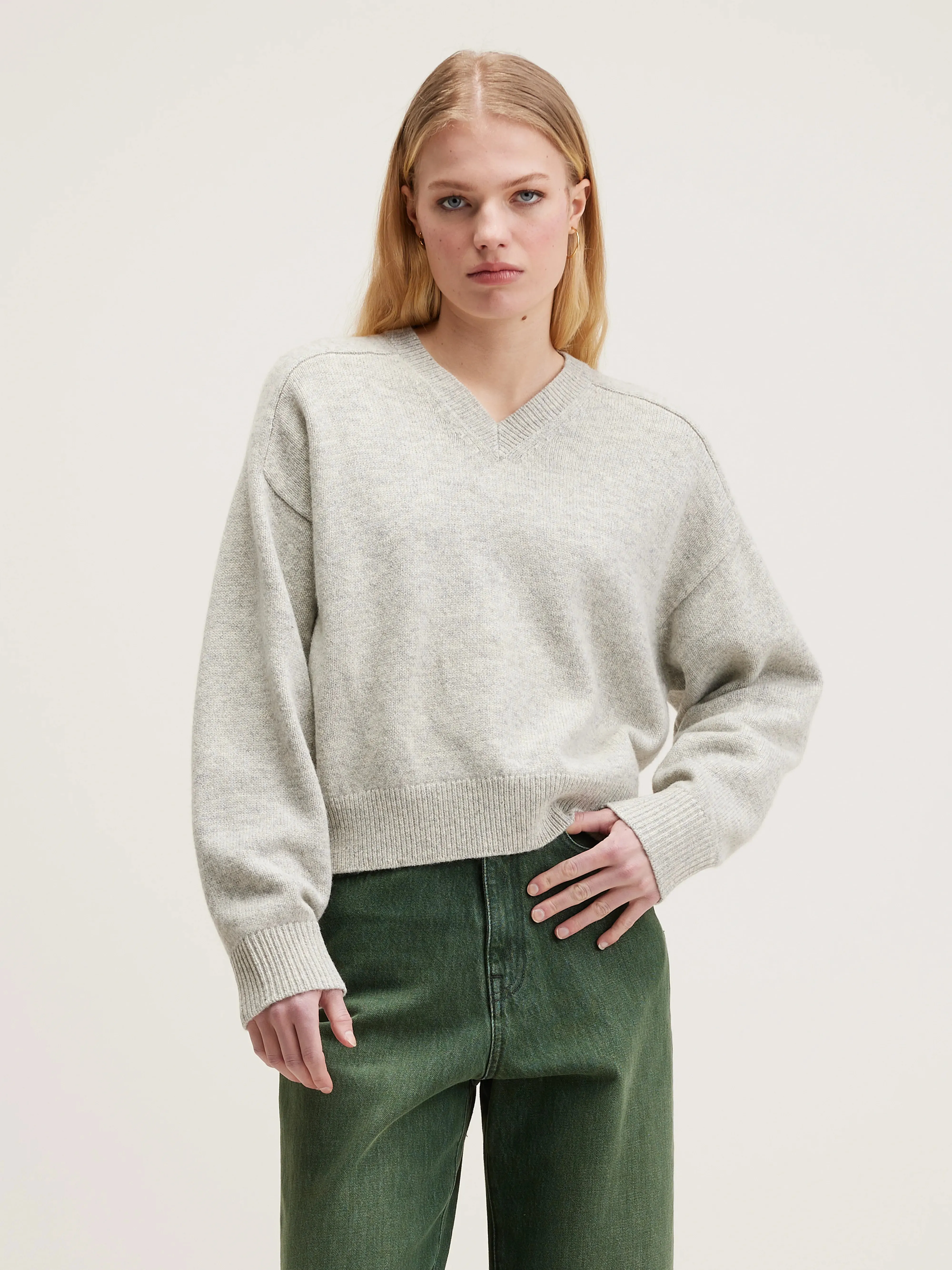 Gador boxy sweater (242 / W / OYSTER)