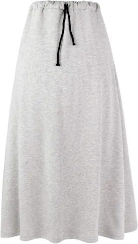 IDEALSANXUN Women's Fall Winter Fleece Lined Elastic Waist Long Skirts with Drawstring