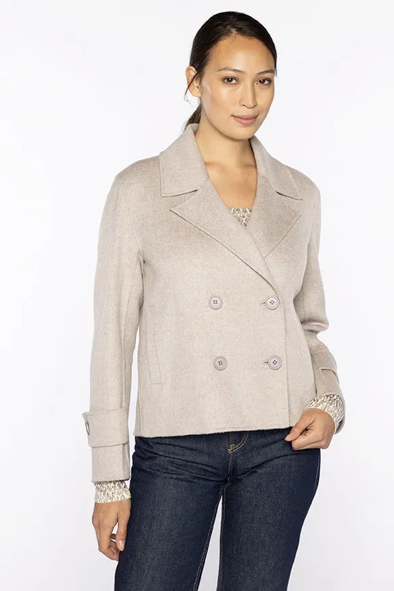 KINROSS CASHMERE - SHORT TRENCH COAT
