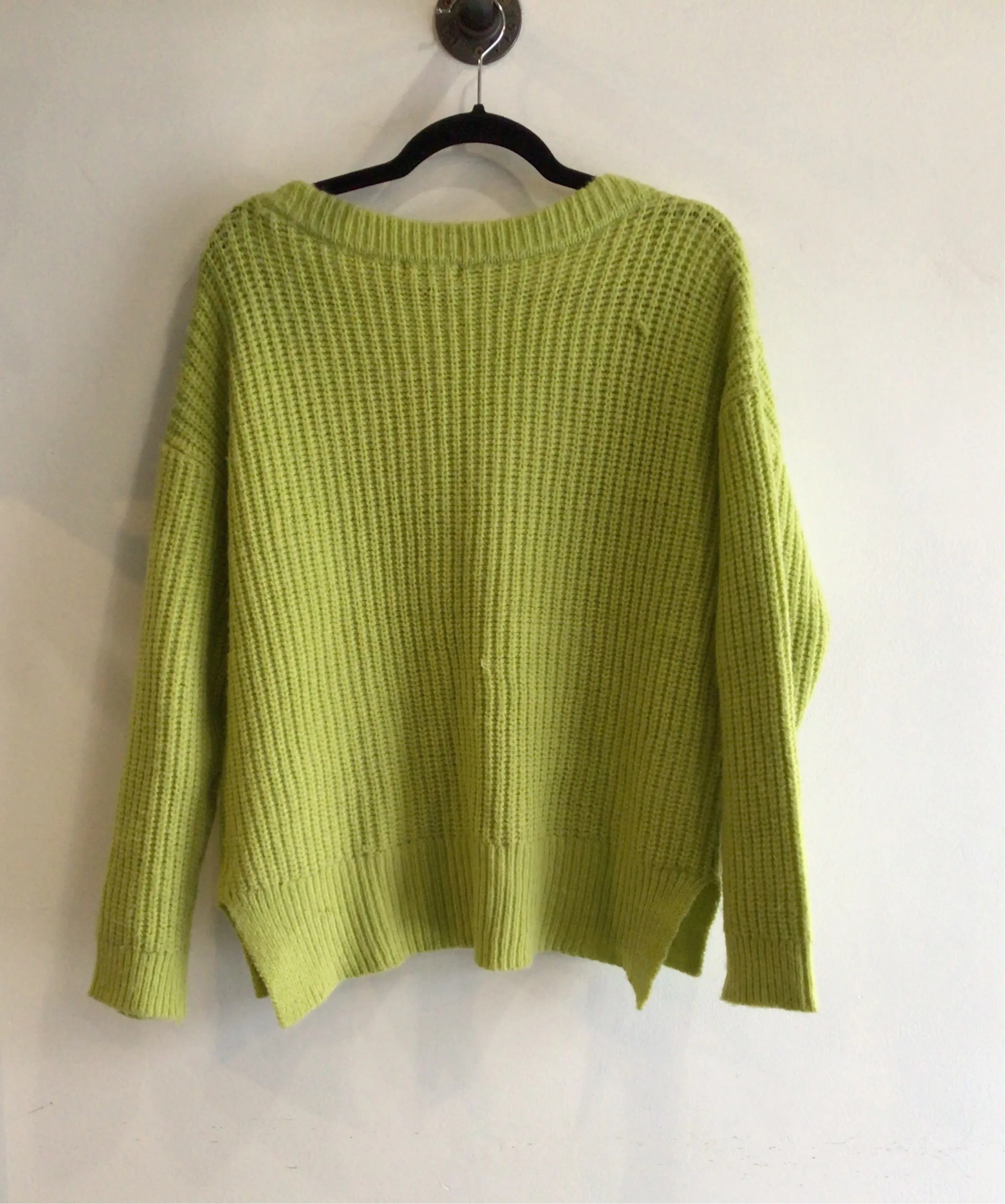 Lime V-Neck Sweater