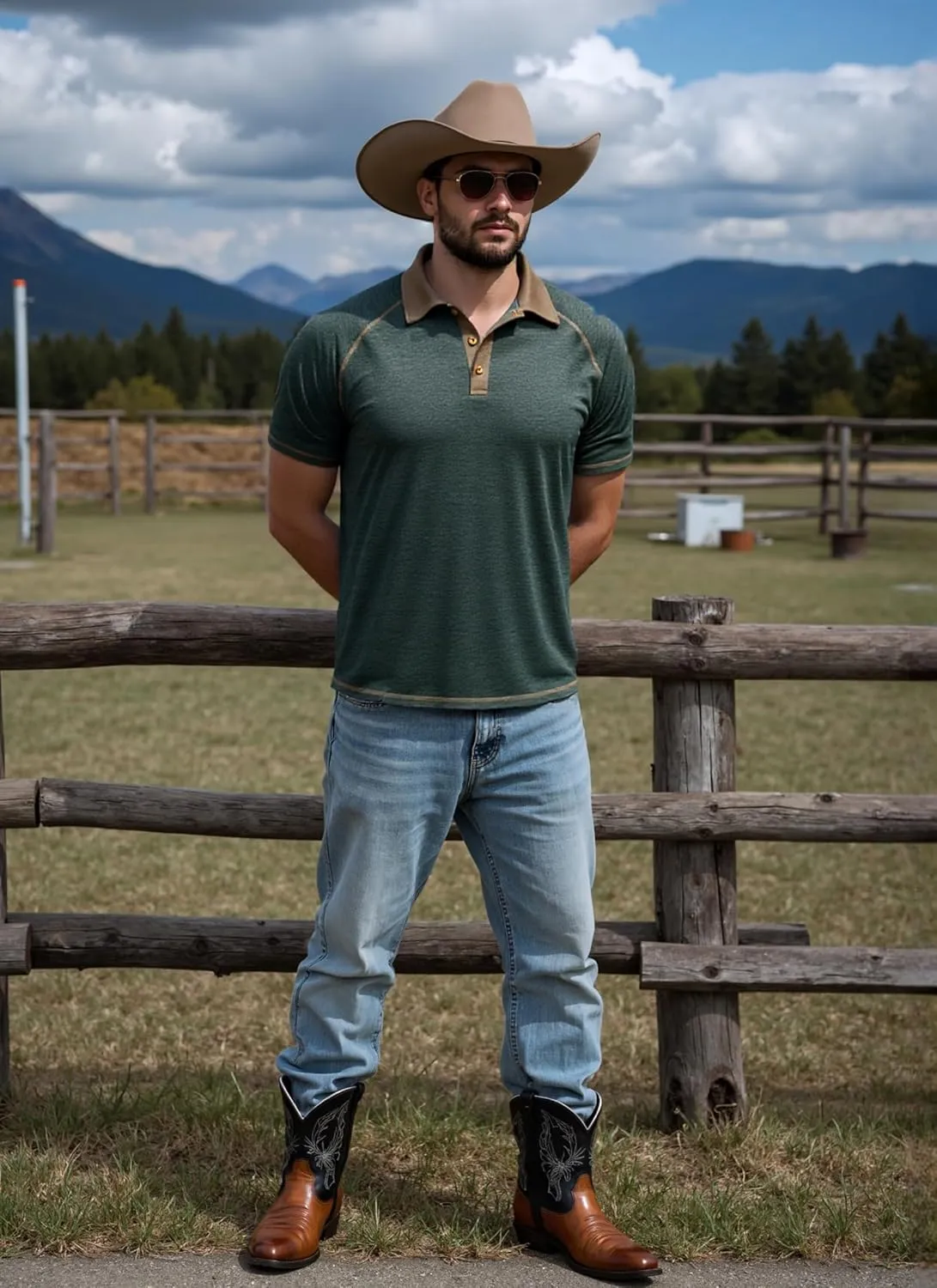Mens Polo Golf Shirts Casual Short Sleeve Button Up Collared T-Shirt Fashion Work Business Tee Tops