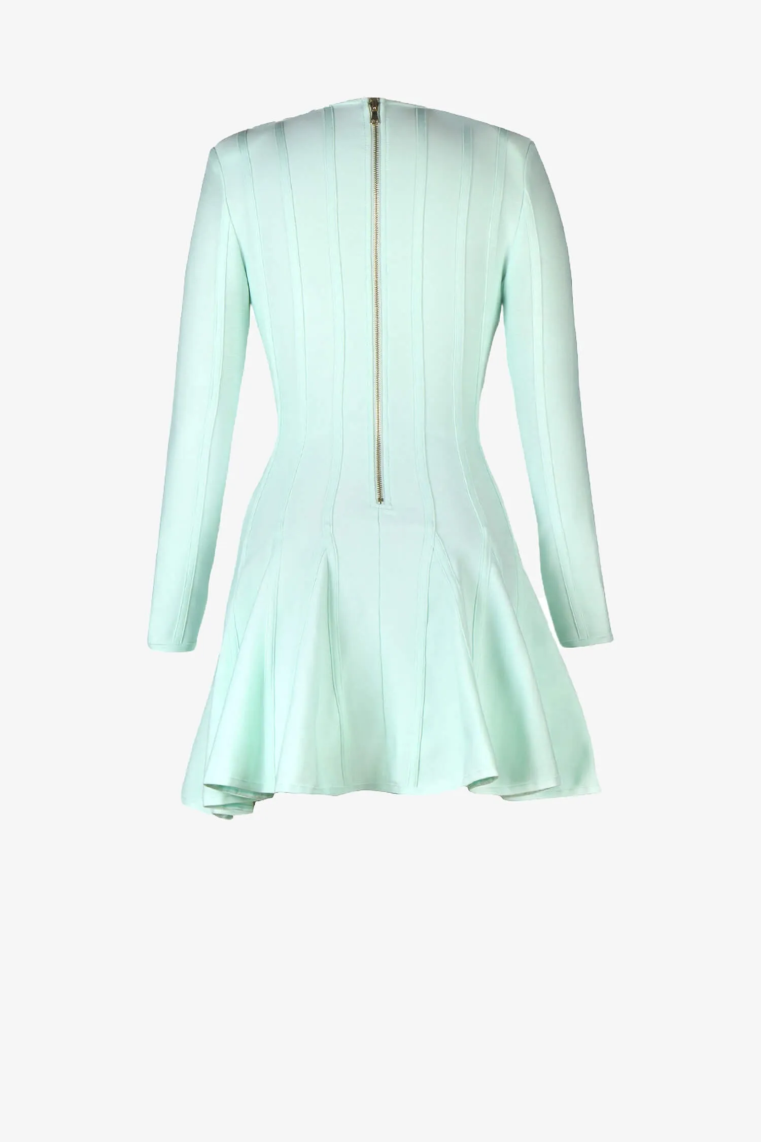Mint Green Long Sleeve Skater Dress