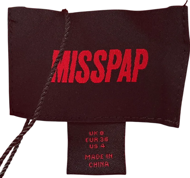 Misspap Red Maxi Tailored Trench Coat UK 8