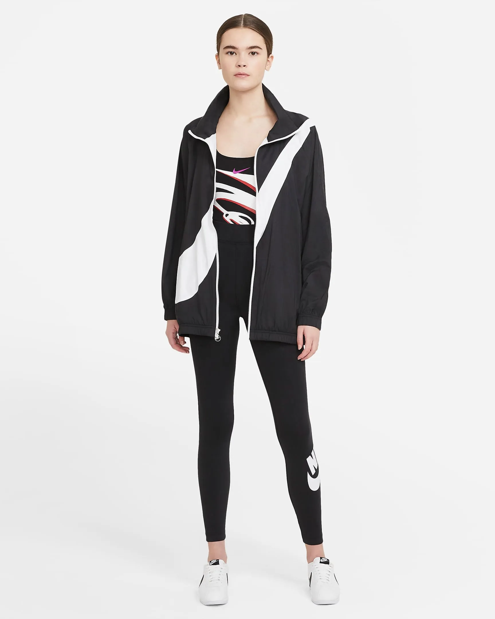 Nike Sportswear Essential Women's High-Waisted Graphic Leggings  - (CZ8528-010) - TI - 5
