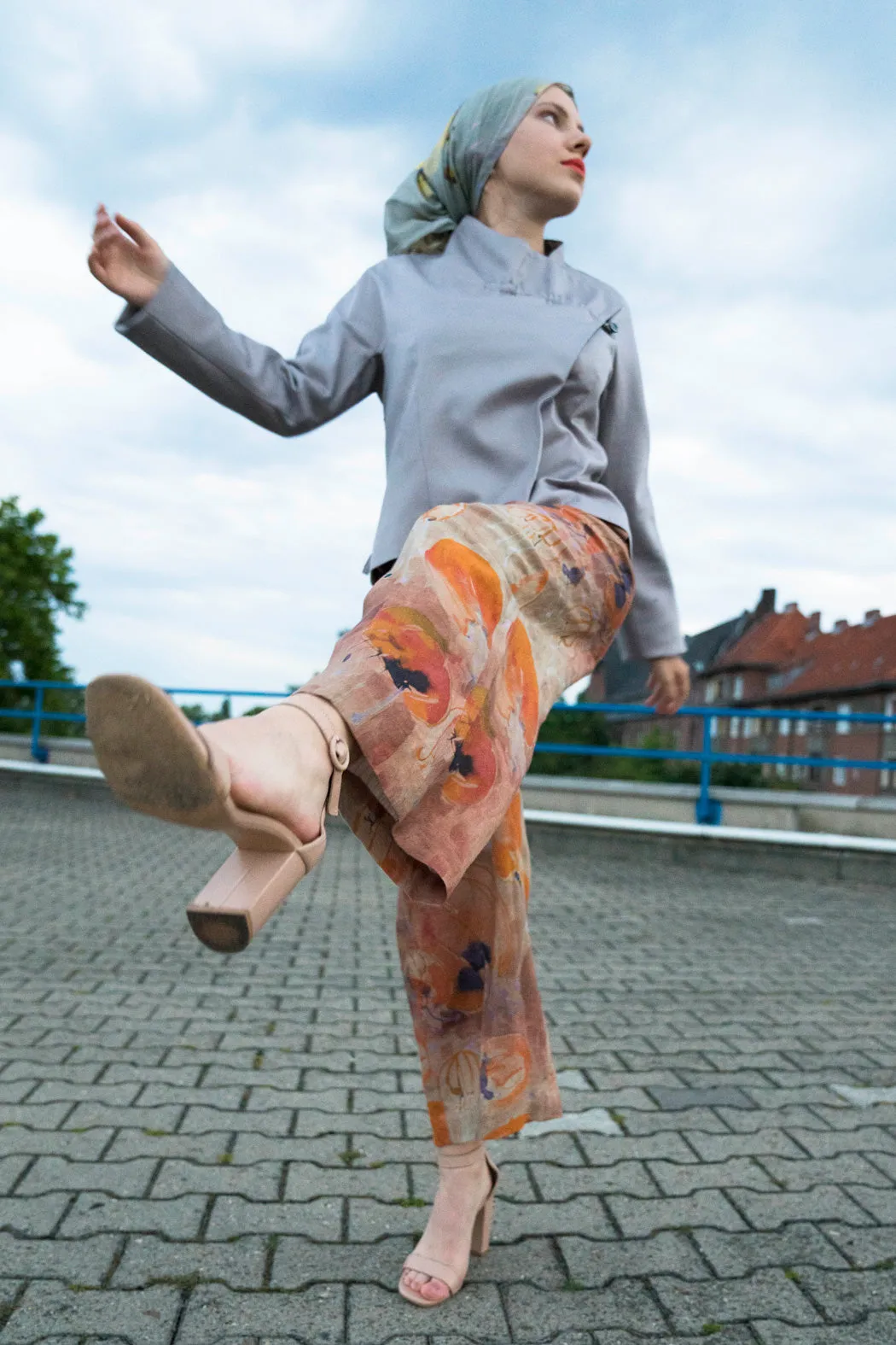 Orange Culottes Linen