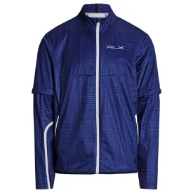 Plaid Water-Repellent Performance Jacket French Navy Glen Plaid Ptchwrk - SS23