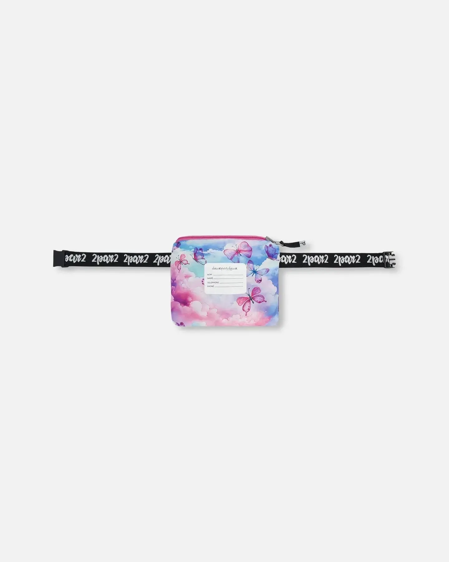 Printed Packable Windbreaker Butterflies On Multicolored Background