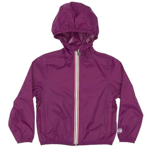 Purple Packable Rain Jacket