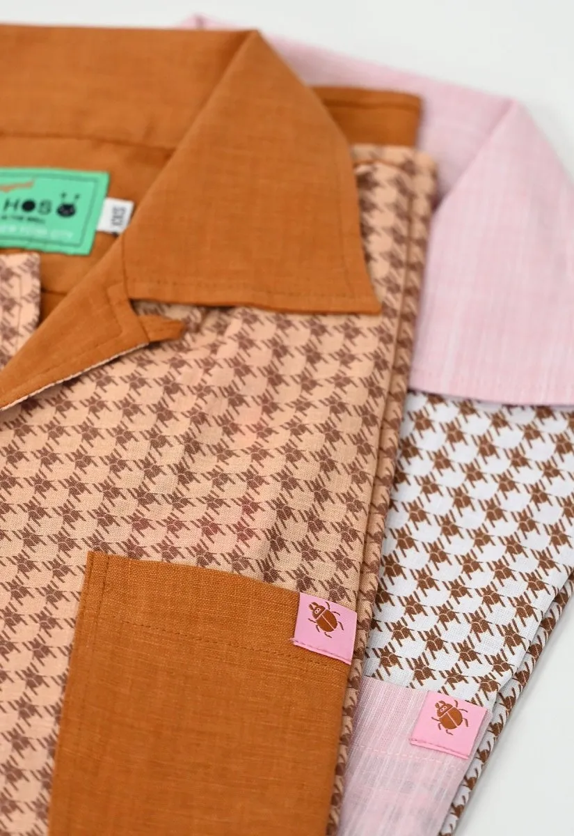"Beetletooth" Shirt - Rust Linen