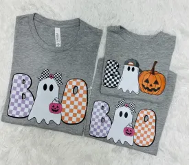 Retro Checkered Boo Tee