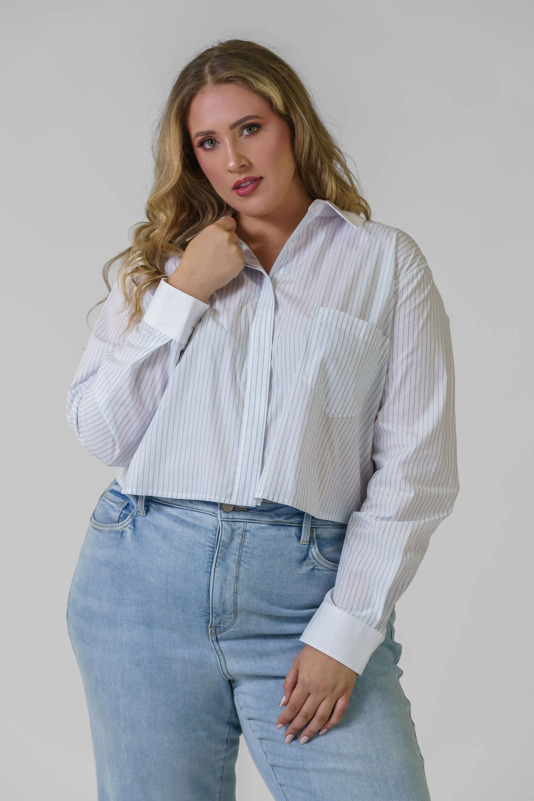 STRIPE UNIFORM SHIRT
