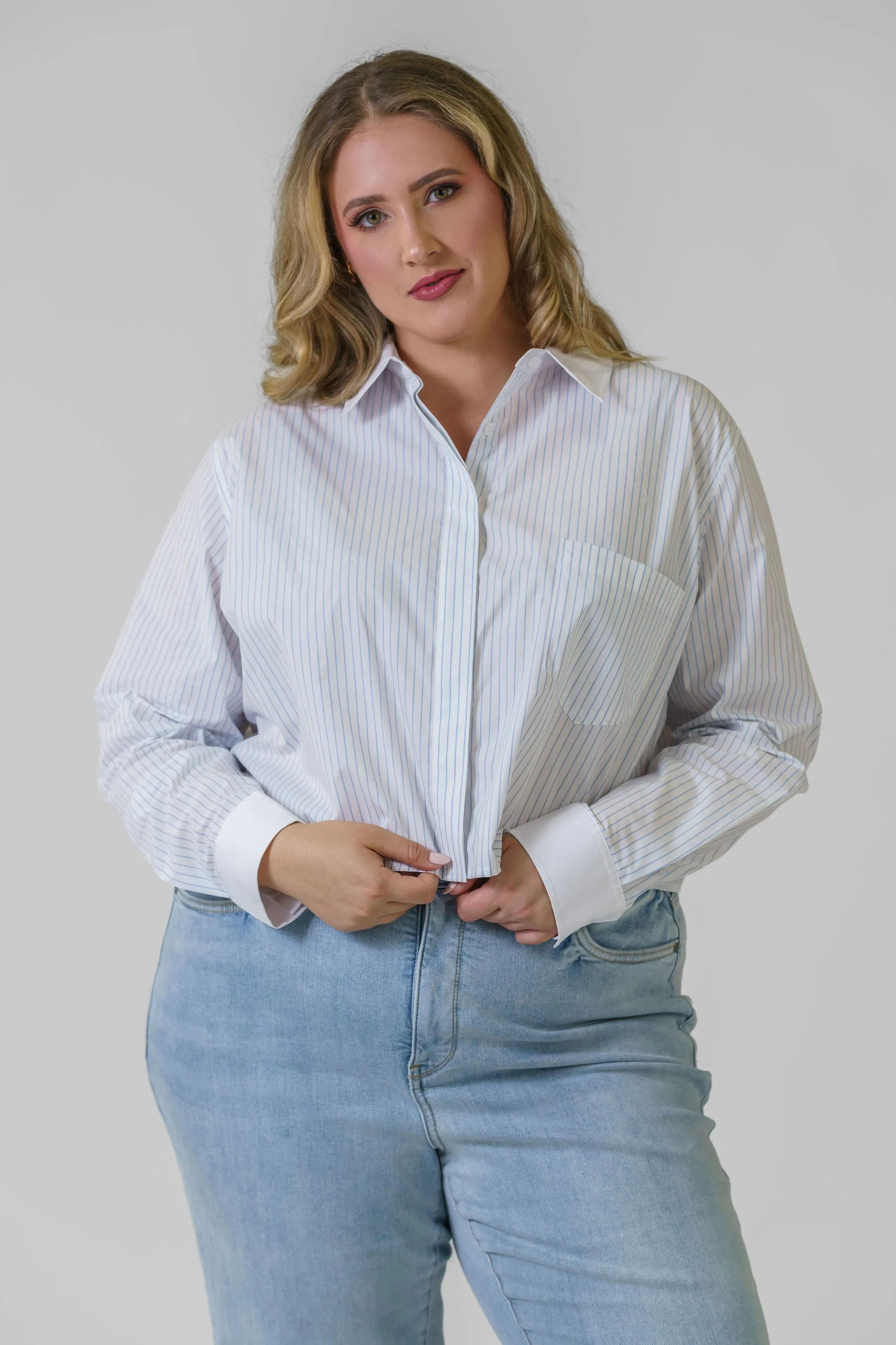 STRIPE UNIFORM SHIRT