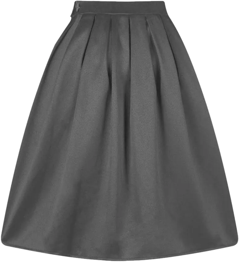 Taydey A-Line Pleated Vintage Skirts for Women