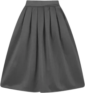 Taydey A-Line Pleated Vintage Skirts for Women