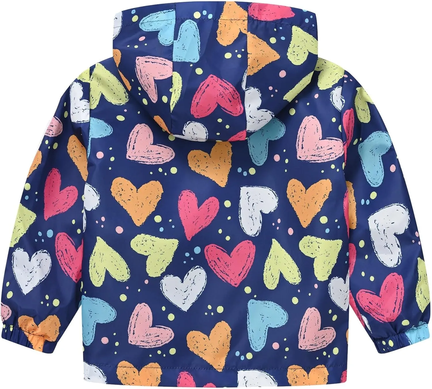 Toddler Baby Spring Jacket Girls Boys Cute Cartoon Windbreaker Coats Rain Jacket Hooded Zip Light Outerwear