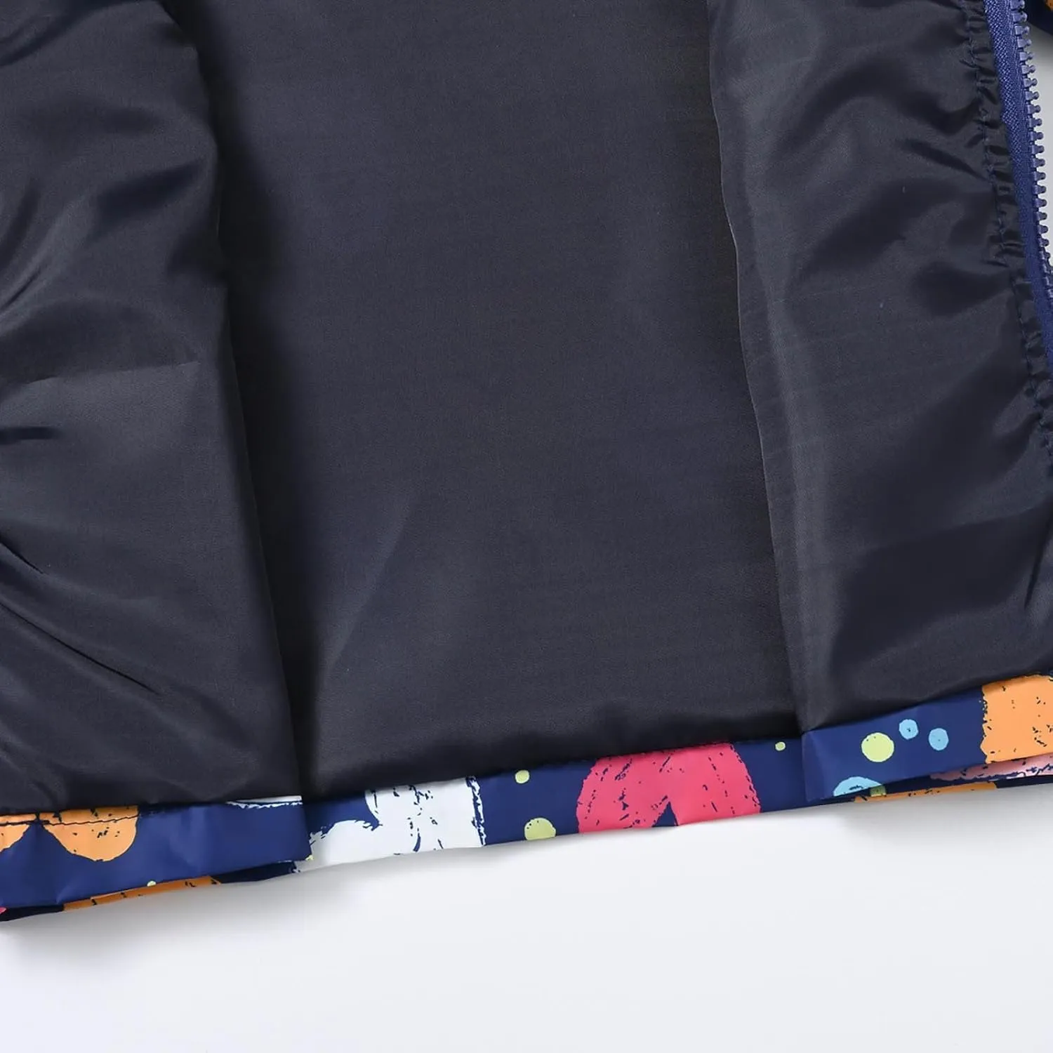 Toddler Baby Spring Jacket Girls Boys Cute Cartoon Windbreaker Coats Rain Jacket Hooded Zip Light Outerwear