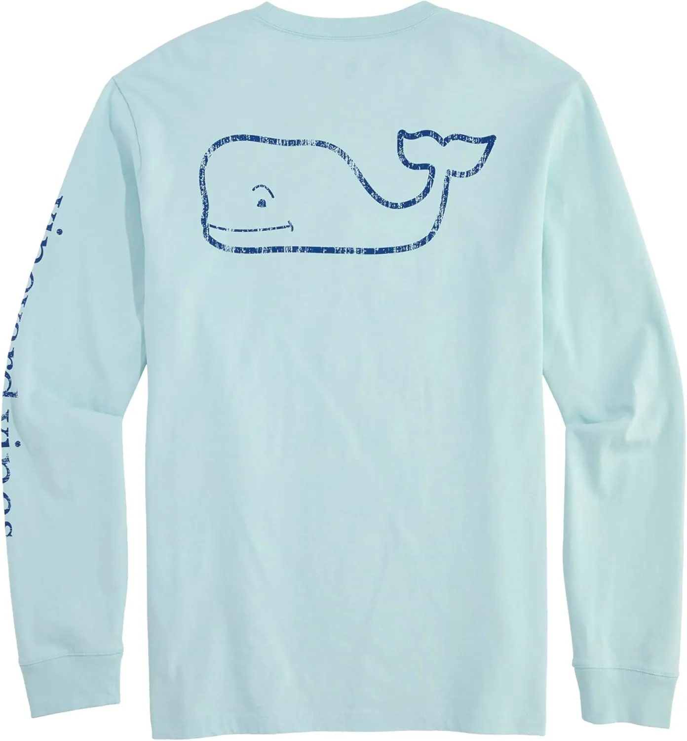 vineyard vines Men's Vintage Whale Long-Sleeve Pocket Tee