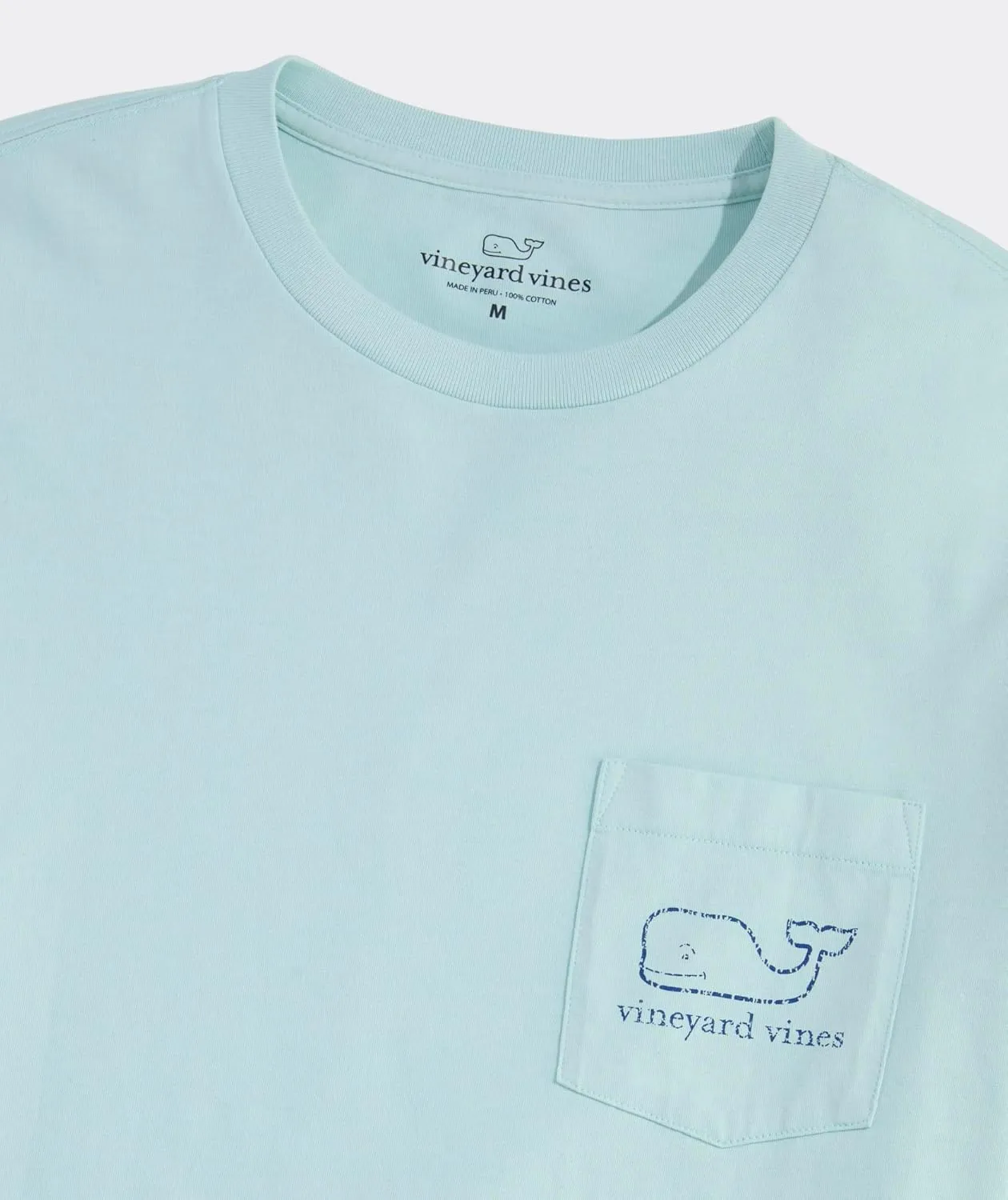 vineyard vines Men's Vintage Whale Long-Sleeve Pocket Tee