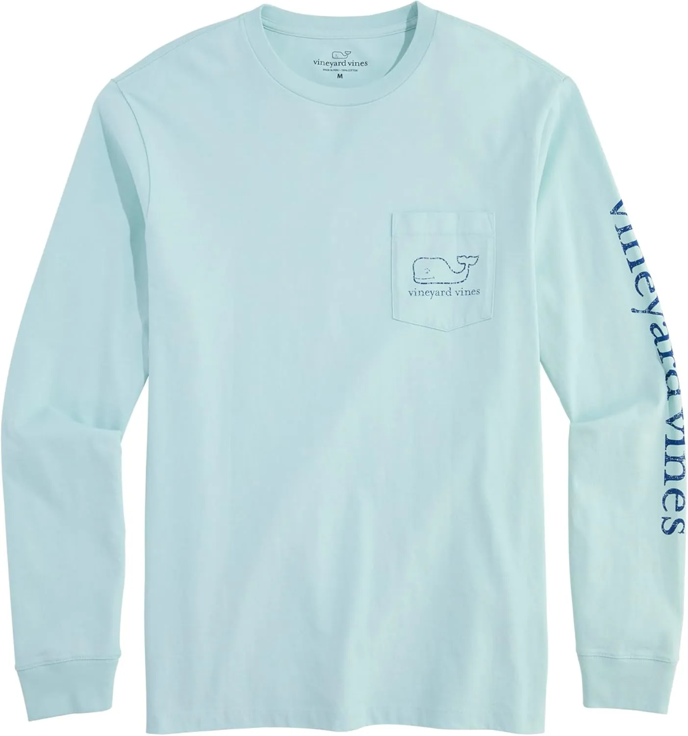 vineyard vines Men's Vintage Whale Long-Sleeve Pocket Tee