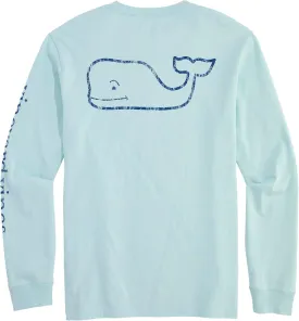 vineyard vines Men's Vintage Whale Long-Sleeve Pocket Tee