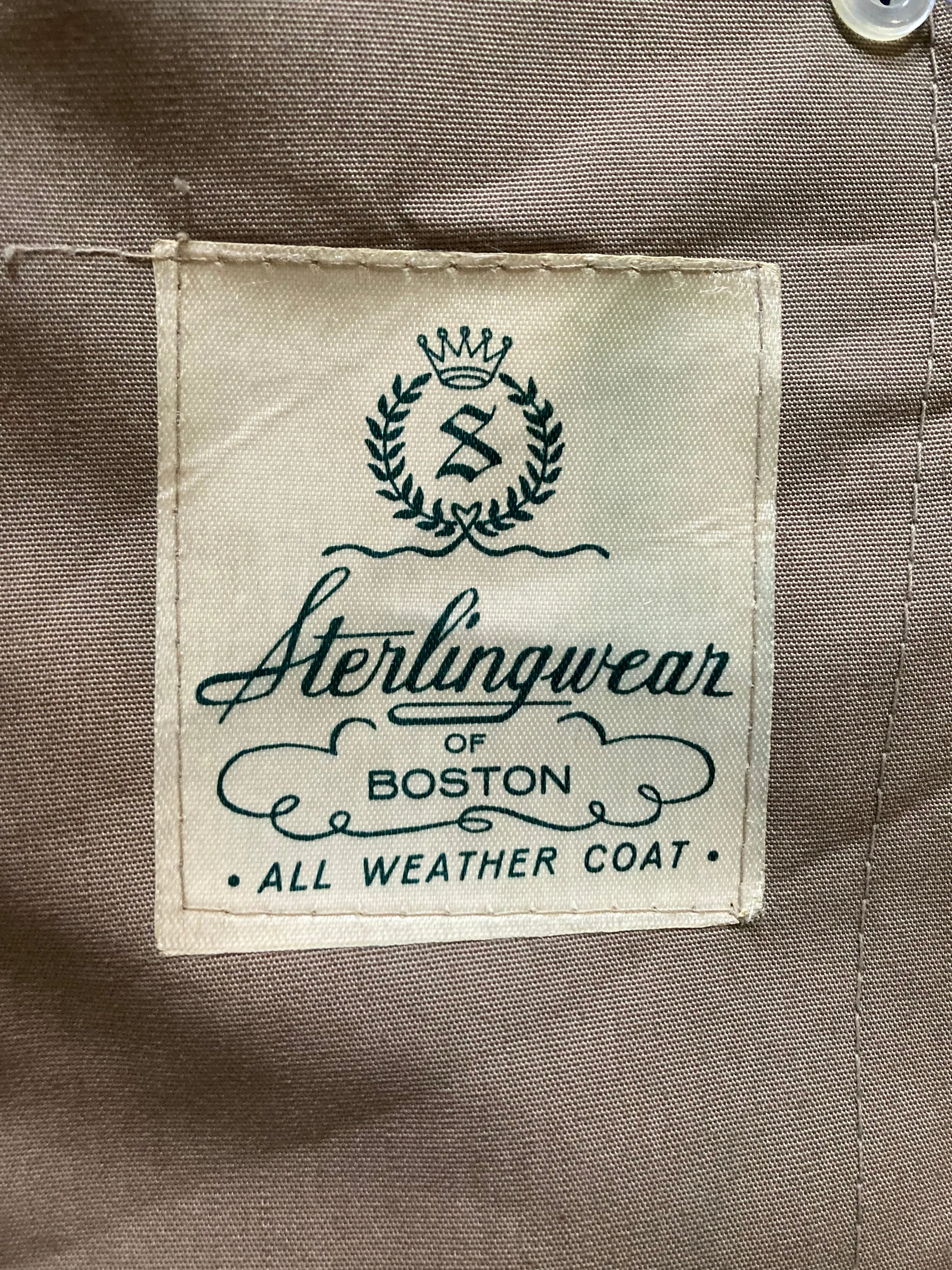 Vintage Sterlingwear of Boston Trench Coat SOLD