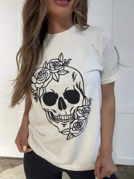 Western Floral Skull Graphic Tee