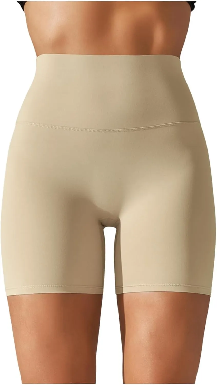 Womens Short Leggings High Waisted Plus Size Shorts Yoga Summer Soft Hiking Short Tights Compression Leggings
