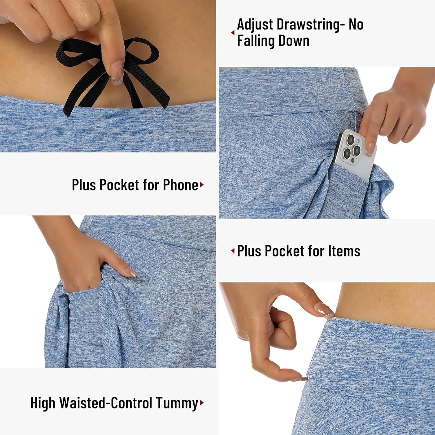 Womens Skorts Skirts Tennis Golf Mini Skirt Athletic Skorts with Pockets Shorts, Women Runnning Workout Skirts